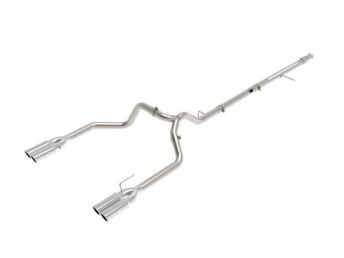 Afe - Advance Flow Engineering - 49-34130-P | AFE Power Vulcan Series 3 IN 304 Stainless Steel DPF-Back Exhaust System w/Polished Tip (2020-2021 Silverado, Sierra 1500 L6-3.0L td)