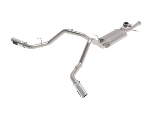 Afe - Advance Flow Engineering - 49-34133-P | AFE Power Gemini XV 3 IN 304 Stainless Steel Cat-Back Exhaust System w/ Cut-Out Polished (2009-2018 Silverado, Sierra 1500 V6-4.3/V8-4.8/5.3L)