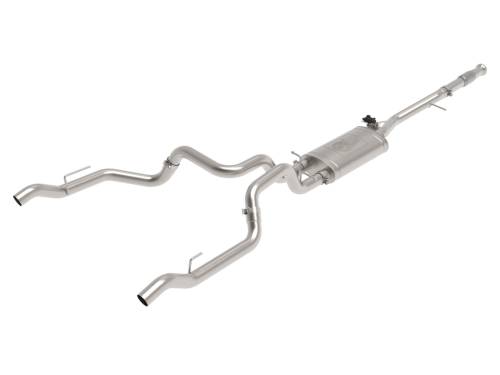 Afe - Advance Flow Engineering - 49-34138 | aFe Power Gemini XV 3 Inch 304 Stainless Steel Cat-Back Exhaust System With Cut-Out For GM Silverado/Sierra 1500 V8-5.3L