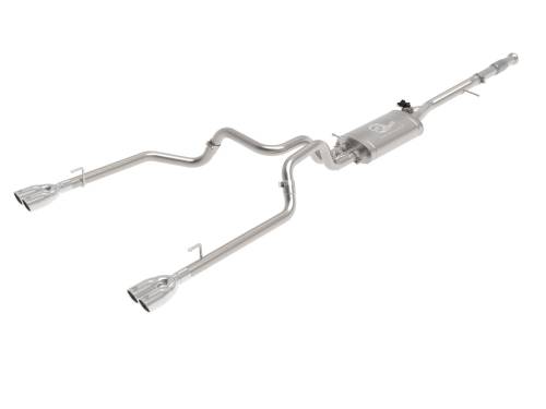 Afe - Advance Flow Engineering - 49-34139-P | aFe Power Gemini XV 3 Inch 304 Stainless Steel Cat-Back Exhaust System With Cut-Out Polished For GM Silverado/Sierra 1500 V8-5.3L | Polished Tips