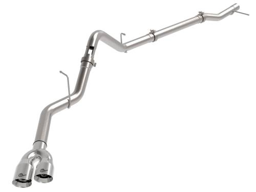 Afe - Advance Flow Engineering - 49-34145-P | aFe Power Rebel XD Series 3 Inch 304 Stainless Steel DPF-Back Exhaust With Dual Polished Tips For GM Trucks L6-3.0L (td) LZ0