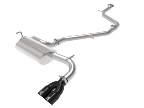 Afe - Advance Flow Engineering - 49-36044-B | AFE Power Takeda 2 IN to 2-1/2 IN 304 Stainless Steel Cat-Back Exhaust System w/ Black Tip (2018-2021 C-HR L4-2.0L)