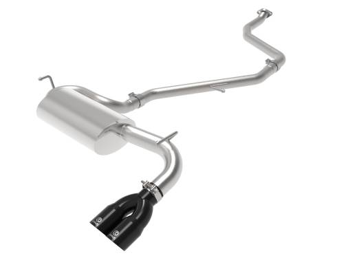 Afe - Advance Flow Engineering - 49-36047-B | AFE Power Takeda 2 IN to 2-1/2 IN 304 Stainless Steel Cat-Back Exhaust System w/ Black Tip (2011-2017 CT200h L4-1.8L)