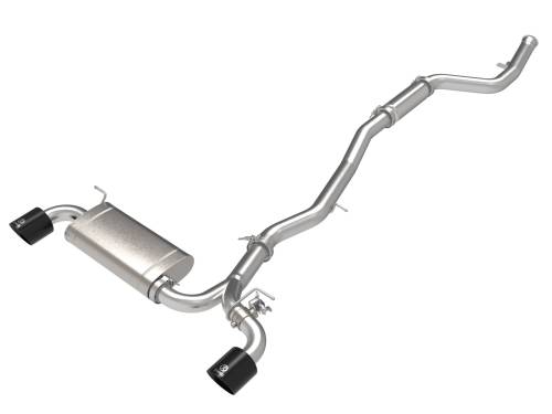 Afe - Advance Flow Engineering - 49-36050-B | AFE Power Takeda 3 IN to 2-1/2 IN 304 Stainless Steel Cat-Back Exhaust System w/ Black Tip (2021-2024 GR Supra A90 L4-2.0L t)