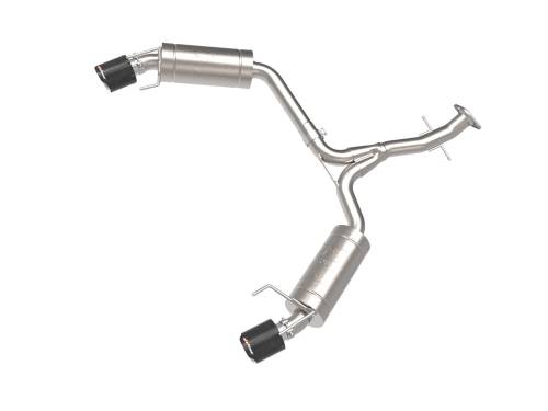 Afe - Advance Flow Engineering - 49-36055-C | AFE Power Takeda 2-1/2 IN 304 Stainless Steel Axle-Back Exhaust System w/ Carbon Fiber (2006-2013 IS250/IS350 V6-2.5L/3.5L)