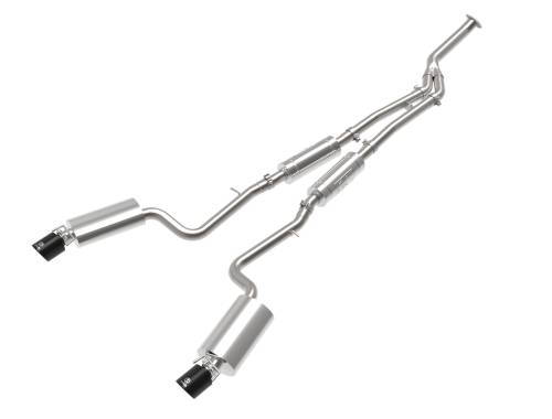 Afe - Advance Flow Engineering - 49-36059-B | AFE Power Takeda 3 IN to 2-1/2 IN 304 Stainless Steel Cat-Back Exhaust System w/ Black Tip (2016-2017 IS200t L4-2.0L t)