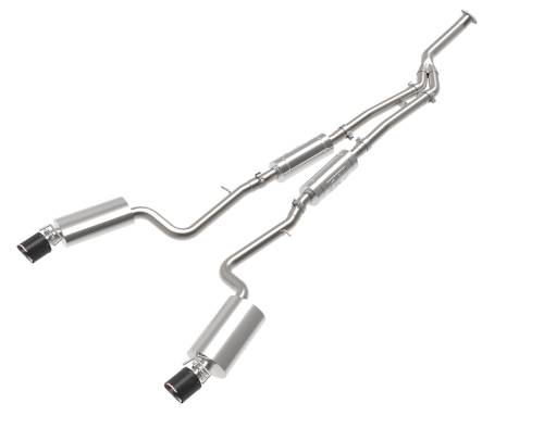 Afe - Advance Flow Engineering - 49-36059-C | AFE Power Takeda 3 IN to 2-1/2 IN 304 Stainless Steel Cat-Back Exhaust System Carbon Fiber (2016-2017 IS200t L4-2.0L t)