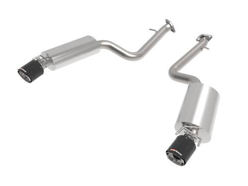 Afe - Advance Flow Engineering - 49-36060-C | AFE Power Takeda 2-1/2 IN 304 Stainless Steel Axle-Back Exhaust System Carbon Fiber (2014-2023 IS350 V6-3.5L)