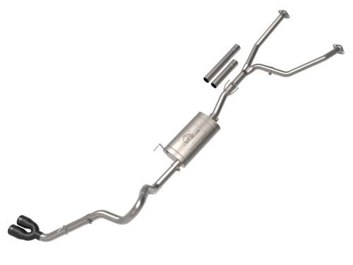 Afe - Advance Flow Engineering - 49-36061-B | aFe Power Vulcan Series 2-1/2 Inch to 3 Inch Stainless Steel Cat-Back Exhaust System With Black Tip For Toyota Tundra V6-3.4L (tt)