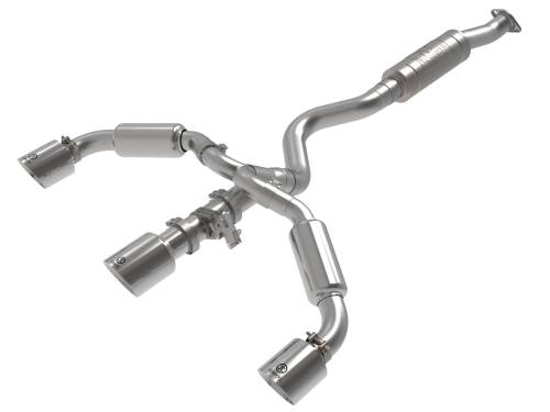 Afe - Advance Flow Engineering - 49-36070-P | AFE Power Gemini XV 3 to 2-1/2 IN 304 Stainless Steel Cat-Back Exhaust w/ Cut-Out Polished (2023-2024 GR Corolla L3-1.6L t)