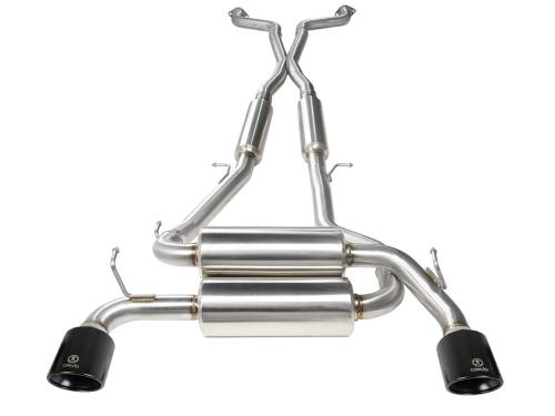 Afe - Advance Flow Engineering - 49-36103-B | AFE Power Takeda 2-1/2 IN 304 Stainless Steel Cat-Back Exhaust System w/ Black Tips (2014-2015 Q60 V6-3.7L)