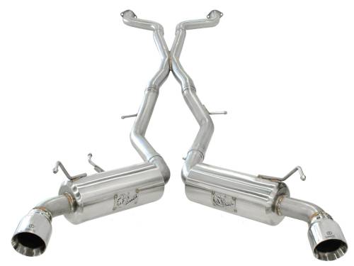 Afe - Advance Flow Engineering - 49-36107 | AFE Power Takeda 2-1/2 IN 304 Stainless Steel Cat-Back Exhaust System (2009-2020 370Z V6-3.7L)