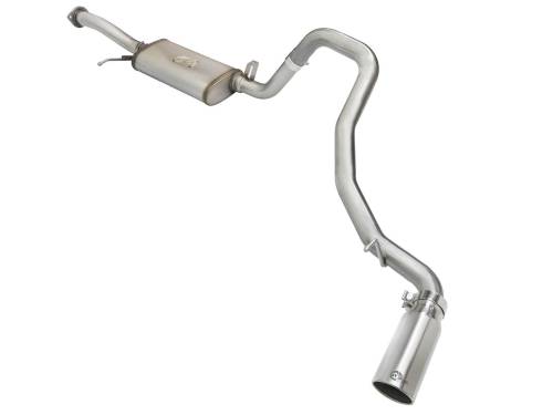 Afe - Advance Flow Engineering - 49-36115-P | AFE Power MACH Force-Xp 2-1/2 IN 304 Stainless Steel Cat-Back Exhaust System w/Polished Tip (2001-2019 Patrol Y61 L6-4.8L)