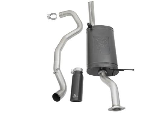 Afe - Advance Flow Engineering - 49-36121-B | AFE Power MACH Force-Xp 304 Stainless Steel Cat-Back Exhaust System w/ Black Tip (2001-2019 Patrol Y61 L6-4.8L)