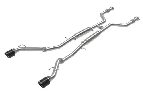 Afe - Advance Flow Engineering - 49-36138-C | AFE Power Takeda 2-1/2 IN 304 Stainless Steel Cat-Back Exhaust System w/ Carbon Fiber Tips (2023-2024 Z V6-3.0L tt)