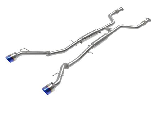 Afe - Advance Flow Engineering - 49-36138-L | AFE Power Takeda 2-1/2 IN 304 Stainless Steel Cat-Back Exhaust System w/ Blue Flame Tips (2023-2024 Z V6-3.0L tt)