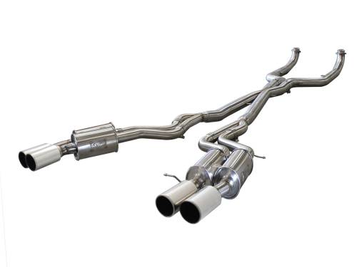 Afe - Advance Flow Engineering - 49-36317-P | AFE Power MACH Force-Xp 3 IN 304 Stainless Steel Cat-Back Exhaust System w/Polished Tip (2012-2017 M5 F10 V8-4.4L tt)