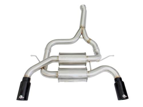 Afe - Advance Flow Engineering - 49-36325-B | AFE Power MACH Force-Xp 2-1/2 IN 304 Stainless Steel Axle-Back Exhaust System w/Black Tip (2012-2015 335i F30 L6-3.0L t)