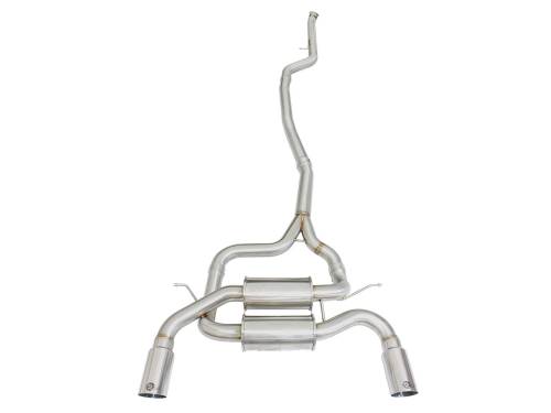 Afe - Advance Flow Engineering - 49-36326-P | AFE Power MACH Force-Xp 2-1/2 IN 304 Stainless Steel Cat-Back Exhaust System w/Polished Tip (2012-2015 335i F30 L6-3.0L t)