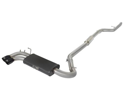 Afe - Advance Flow Engineering - 49-36329-B | AFE Power MACH Force-Xp 3 IN to 2-1/4 IN Stainless Steel Cat-Back Exhaust w/ Black Tip (2012-2016 328i F30 L4-2.0L t)