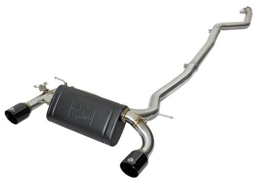 Afe - Advance Flow Engineering - 49-36334-B | AFE Power MACH Force-Xp Stainless Steel Cat-Back Exhaust System w/Black Tips (2016-2020 340i F30 L6-3.0L t)