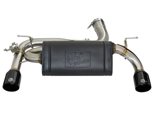 Afe - Advance Flow Engineering - 49-36336-B | AFE Power MACH Force-Xp Axle-Back Stainless Steel Exhaust System w/Black Tip (2012-2015 335i F30 L6-3.0L t)
