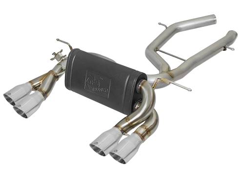 Afe - Advance Flow Engineering - 49-36338-P | AFE Power MACH Force-Xp 2-1/2 IN Stainless Steel Axle Back Exhaust System w/ Polished Tips (2015-2020 M3/M4 F80/82/83 L6-3.0L tt)