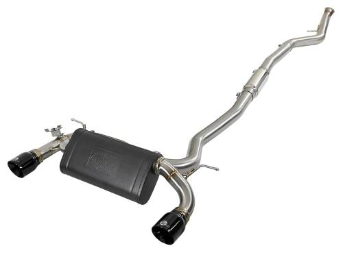 Afe - Advance Flow Engineering - 49-36340-B | AFE Power MACH Force-Xp 304 Stainless Steel Cat-Back Exhaust System w/Black Tips (2012-2015 335i F30 L6-3.0L t)