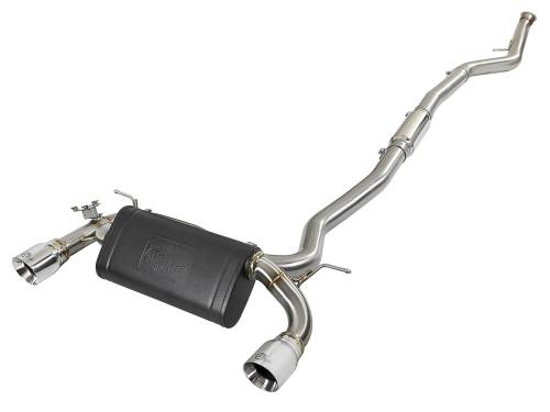Afe - Advance Flow Engineering - 49-36340-P | AFE Power MACH Force-Xp 304 Stainless Steel Cat-Back Exhaust System w/Polished Tips (2012-2015 335i F30 L6-3.0L t)