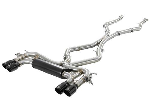 Afe - Advance Flow Engineering - 49-36341-B | AFE Power MACH Force-XP 3-1/2 IN 304 Stainless Steel Cat-Back Exhaust System w/ Black Tip (2015-2018 X5 M F85 V8-4.4L tt)