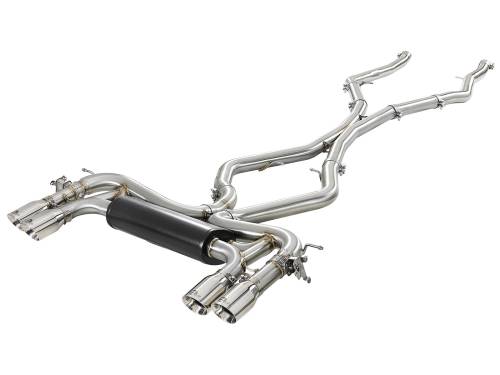 Afe - Advance Flow Engineering - 49-36341-P | AFE Power MACH Force-XP 3-1/2 IN 304 Stainless Steel Cat-Back Exhaust w/ Polished Tip (2015-2018 X5 M F85 V8-4.4L tt)
