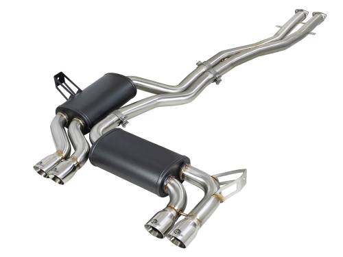 Afe - Advance Flow Engineering - 49-36344-P | AFE Power MACH Force-XP 2-1/2 IN 304 Stainless Steel Cat-Back Exhaust w/ Polished Tips (2001-2006 M3 E46 L6-3.2L)