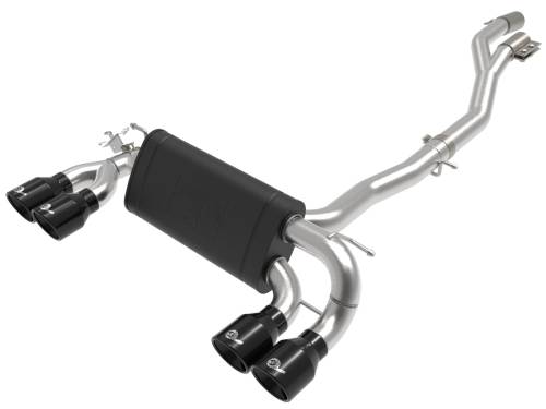 Afe - Advance Flow Engineering - 49-36350-B | AFE Power MACH Force-Xp 3 to 2-1/2 IN Stainless Steel Cat-Back Exhaust System w/Black Tip (2019-2021 M2 F87 L6-3.0L tt)