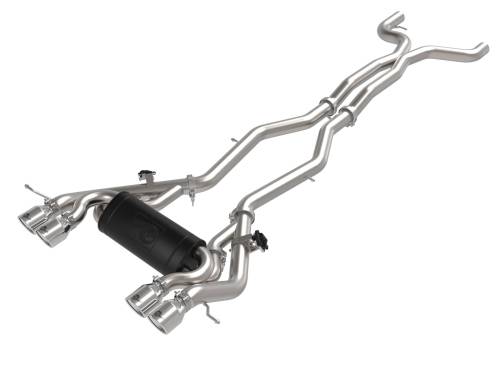 Afe - Advance Flow Engineering - 49-36351-P | AFE Power MACH Force-Xp 3 IN to 2-1/2 IN Stainless Steel Cat-Back Exhaust System Polished (2021-2024 M3/M4 G80/82 L6-3.0L tt)