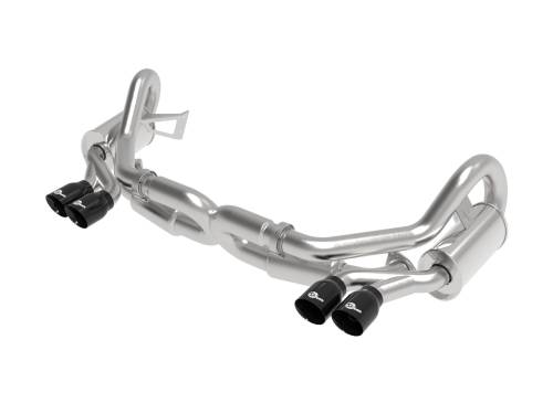 Afe - Advance Flow Engineering - 49-36406-1B | AFE Power MACH Force-Xp 2-1/2 IN 304 Stainless Steel Cat-Back Exhaust w/Black Tips (2012-2016 911 991 H6-3.8L)