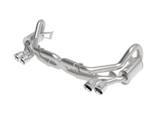 Afe - Advance Flow Engineering - 49-36406-1P | AFE Power MACH Force-Xp 2-1/2 IN 304 Stainless Steel Cat-Back Exhaust w/Polished Tips (2012-2016 911 991 H6-3.8L)
