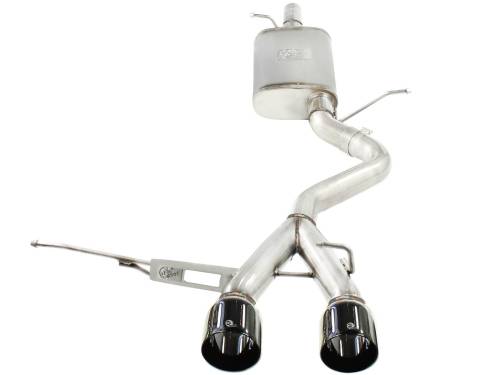 Afe - Advance Flow Engineering - 49-36408-B | AFE Power MACH Force-Xp 2-1/2 in 304 Stainless Steel Cat-Back Exhaust w/Black Tip (2008-2008 R32 MKV V6-3.2L)