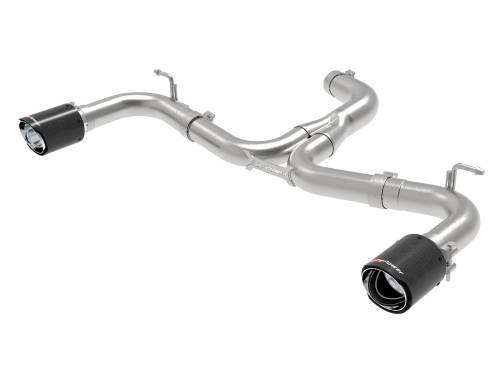 Afe - Advance Flow Engineering - 49-36417-C | AFE Power MACH Force-Xp 3 IN to 2-1/2 IN Stainless Steel Axle-Back Exhaust System Carbon (2015-2017 GTI MKVII L4-2.0L t)
