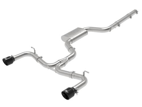 Afe - Advance Flow Engineering - 49-36418-B | AFE Power MACH Force-Xp 3 IN to 2-1/2 IN Stainless Steel Cat-Back Exhaust System Black (2015-2017 GTI MKVII L4-2.0L t)
