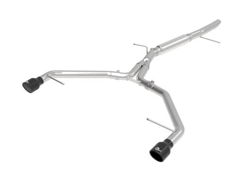 Afe - Advance Flow Engineering - 49-36419-B | AFE Power MACH Force-Xp 3 IN to 2-1/2 IN Stainless Steel Axle-Back Exhaust System Black (2017-2019 A4 B9 L4-2.0L t)