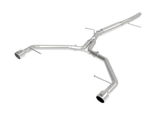 Afe - Advance Flow Engineering - 49-36419-P | AFE Power MACH Force-Xp 3 IN to 2-1/2 IN Stainless Steel Axle-Back Exhaust System Polished (2017-2019 A4 B9 L4-2.0L t)