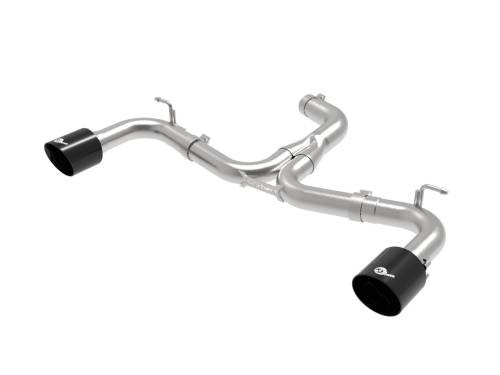 Afe - Advance Flow Engineering - 49-36421-B | AFE Power MACH Force-Xp 3 IN to 2-1/2 IN Stainless Steel Axle-Back Exhaust System Black (2018-2021 GTI MK7.5 L4-2.0L t)