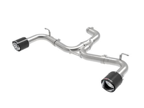 Afe - Advance Flow Engineering - 49-36421-C | AFE Power MACH Force-Xp 3 IN to 2-1/2 IN Stainless Steel Axle-Back Exhaust System Carbon (2018-2021 GTI MK7.5 L4-2.0L t)