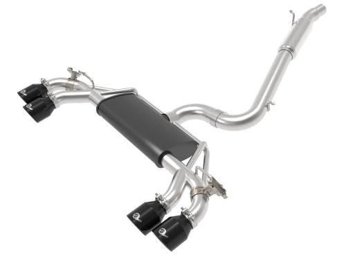 Afe - Advance Flow Engineering - 49-36430-B | AFE Power MACH Force-Xp 3 IN to 2-1/2 IN Stainless Steel Cat-Back Exhaust System Black (2015-2019 Golf R MKVII L4-2.0L t)