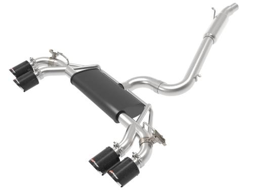 Afe - Advance Flow Engineering - 49-36430-C | AFE Power MACH Force-Xp 3 IN to 2-1/2 IN Stainless Steel Cat-Back Exhaust System Carbon (2015-2019 Golf R MKVII L4-2.0L t)