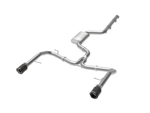 Afe - Advance Flow Engineering - 49-36432-C | AFE Power MACH Force-Xp 3 IN to 2-1/2 IN Stainless Steel Cat-Back Exhaust System Carbon (2019-2021 Jetta GLI MKVII L4-2.0L t)