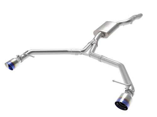 Afe - Advance Flow Engineering - 49-36437-L | AFE Power MACH Force-Xp 3 to 2-1/2 IN Stainless Steel Axle-Back Exhaust w/ Blue Flame Tip (2013-2016 Allroad L4-2.0L t)