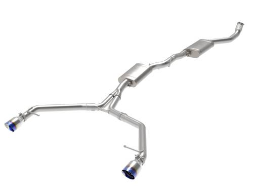 Afe - Advance Flow Engineering - 49-36438-L | AFE Power MACH Force-Xp 3 to 2-1/2 IN Stainless Steel Cat-Back Exhaust w/ Blue Flame Tip (2013-2016 Allroad L4-2.0L t)
