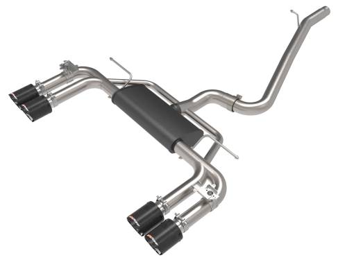 Afe - Advance Flow Engineering - 49-36442-C | AFE Power MACH Force-Xp 3 IN to 2-1/2 IN Stainless Steel Cat-Back Exhaust System Carbon (2015-2020 S3 8V L4-2.0L t)