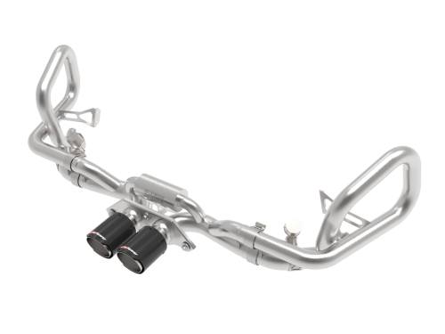 Afe - Advance Flow Engineering - 49-36450-C | AFE Power MACH Force-Xp 2-1/2 IN 304 Stainless Steel Cat-Back Exhaust w/Carbon Fiber Tips (2014-2019 911 GT3 H6-3.8/4.0L)